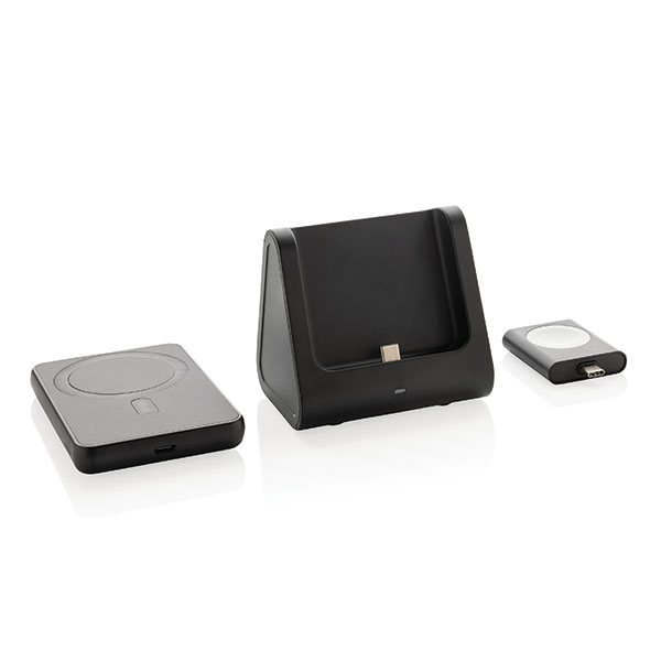 P015 Powerbase RCS Recycled 3 in 1 Charger with 5000mAh Powerbank