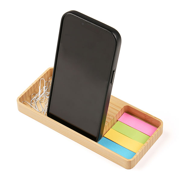 P016 Bamboo Desk Organiser and Charger - 1 Colour
