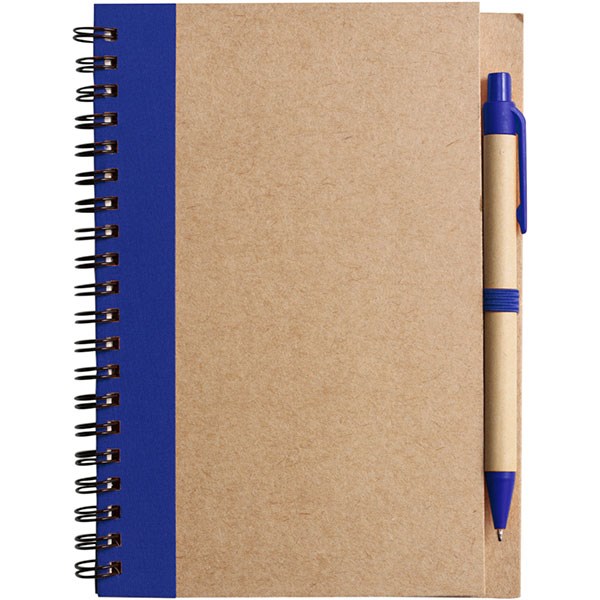 P142 Eco Wirobound Notebook with Ballpen - Full Colour