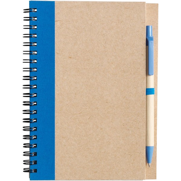 P142 Eco Wirobound Notebook with Ballpen - Full Colour