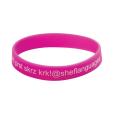 P077 Silicone Screen Printed Wristband