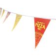P084 Bunting - White Triangular Pennants