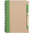 P142 Eco Wirobound Notebook with Ballpen - 1 Colour