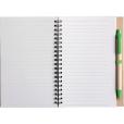 P142 Eco Wirobound Notebook with Ballpen - 1 Colour
