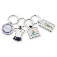 P037 Domed Metal Key Ring