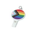 P036 Plastic Whistle Key Ring