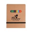 P135 2 in 1 Colouring Pad and Pencils