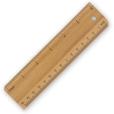 P137 Bamboo Ruler 15cm - 1 Colour