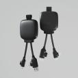 P014 Xoopar Gamma Hybrid 3000mAh Powerbank Charging Cable