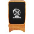 P015  SCX Light-Up Wireless Wooden Phone Stand - Engraved