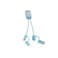 P021 Berners 6 in 1 Recycled USB Cable - 1 Colour