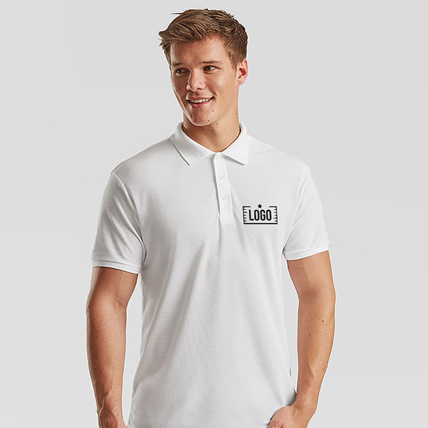 P158 Fruit of the Loom Poly/Cotton Pique Polo