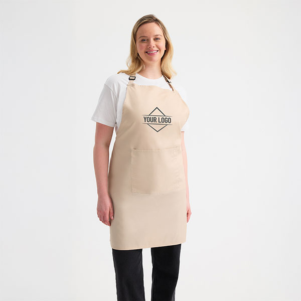 P166 Bib Apron with Pocket