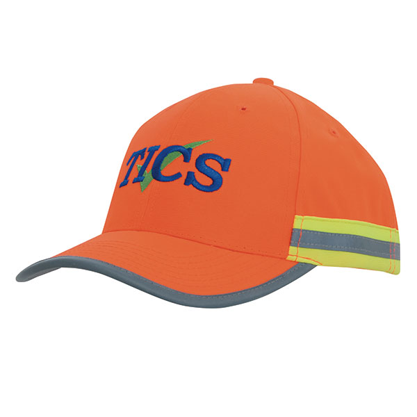 P169 6 Panel Hi Vis Cap