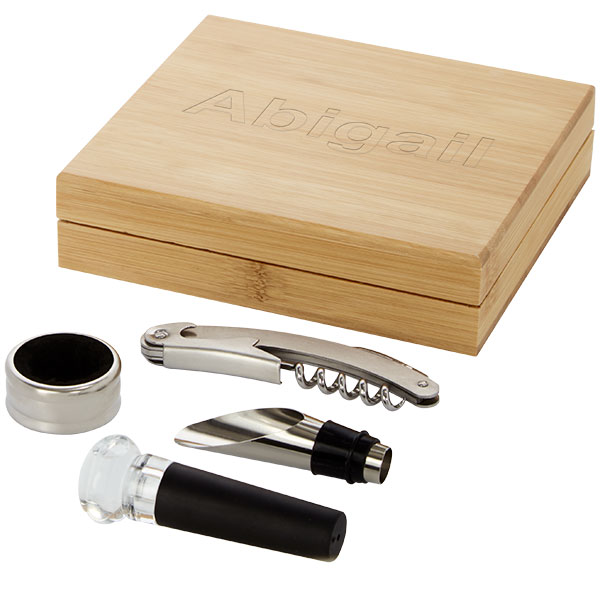 P091 Seasons 4-Piece Wine Set - Engraved