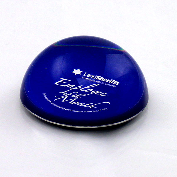 H145 60mm Domed Glass Paperweight