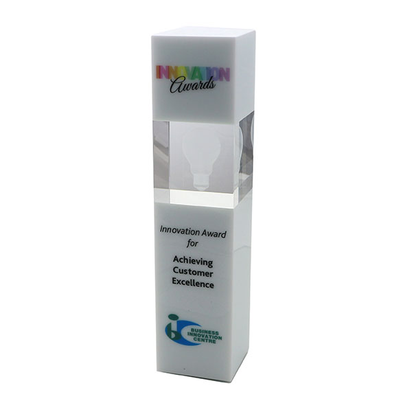 J129 26cm Optical Crystal Column Award