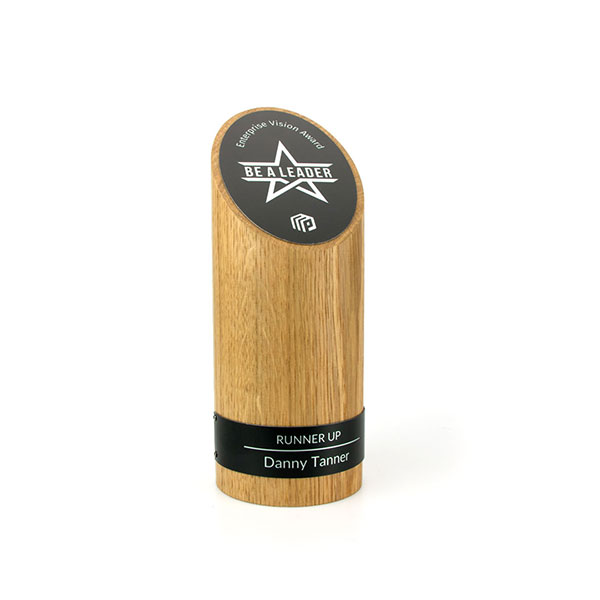 P113 Solid Oak Pillar With Tapered Top