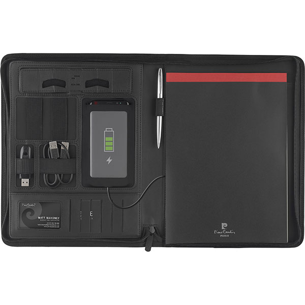 J091 Pierre Cardin Geneva Conference Folder With Power Bank - Full Colour