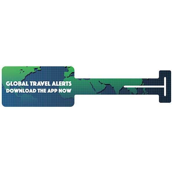 P027 Plastic Luggage Tag