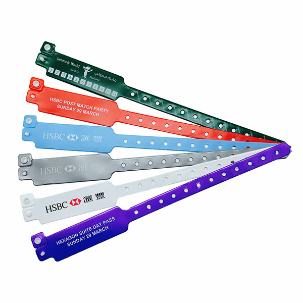 P077 PVC Security Wristband - Full Colour