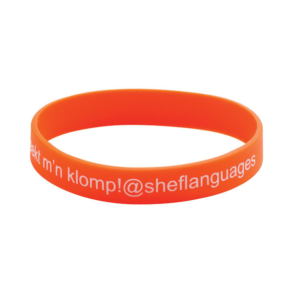P077 Silicone Screen Printed Wristband