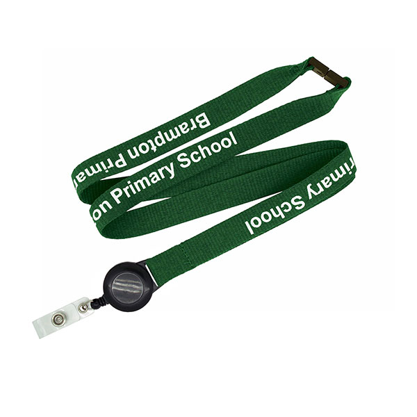 P080 15mm Smooth Polyester Pull Reel Lanyard