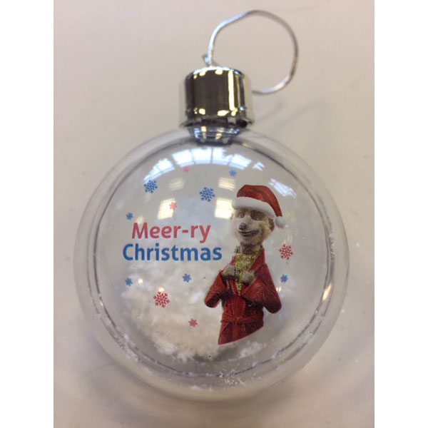 L109 80mm Round Perspex Bauble