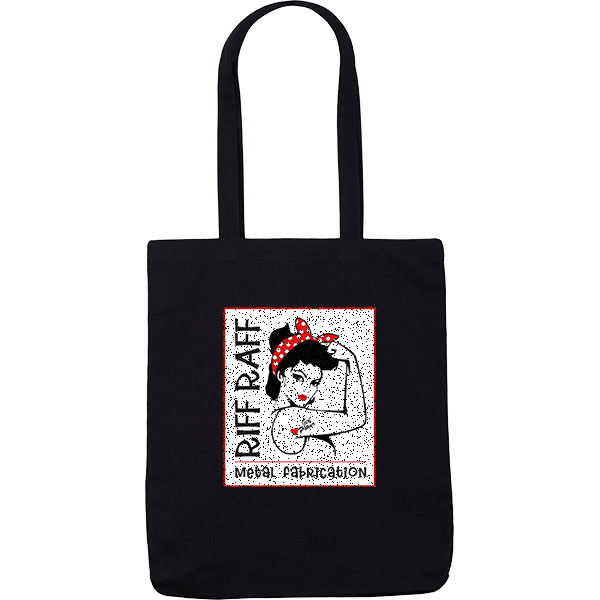 P070 Black 10oz Canvas Cotton Shopper - Full Colour