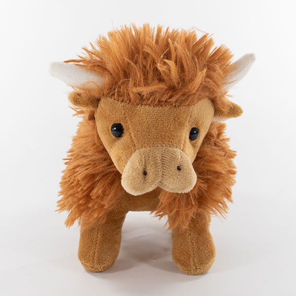 P044 14cm Plush Highland Cow