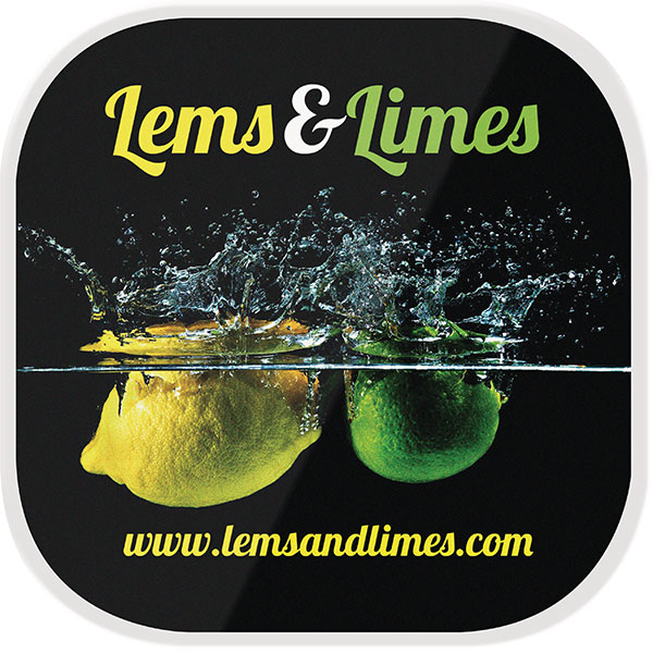 P093 Transparent Plastic Drinks Coaster