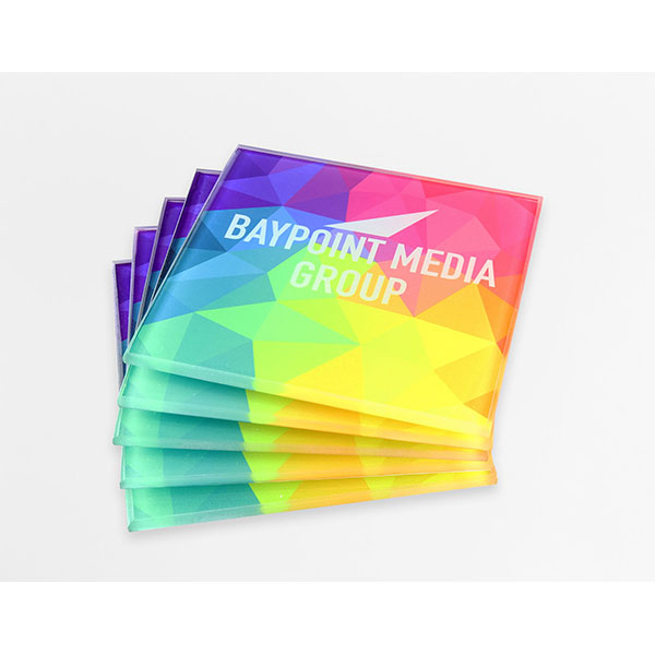 P093 Dye Sublimated Glass Coaster