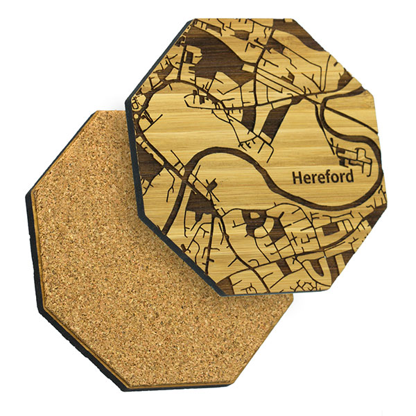 P093 Moso Bamboo Coaster - Engraving