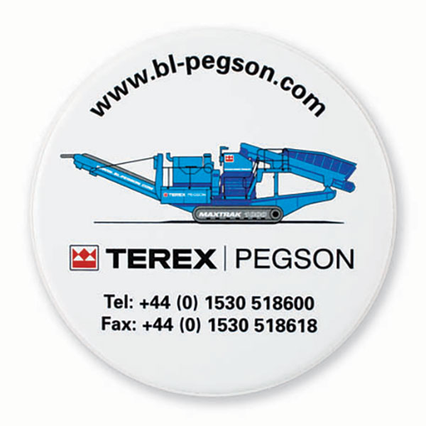 P093 Vinyl Coaster - 1 Colour