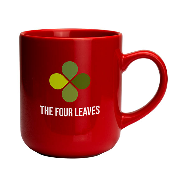 P095 Clover Earthenware Mug - Coloured