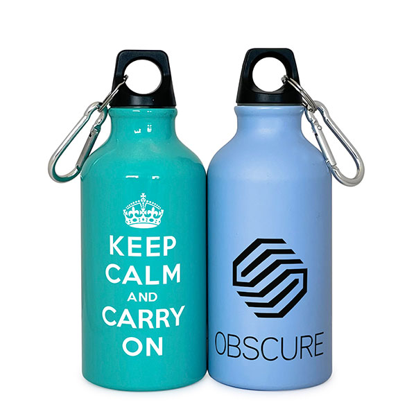 M016 ColourCoat Aluminium Sports Bottle 400ml- Spot Colour