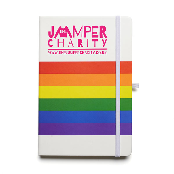 N149 A5 Rainbow Mole Notebook - Spot Colour