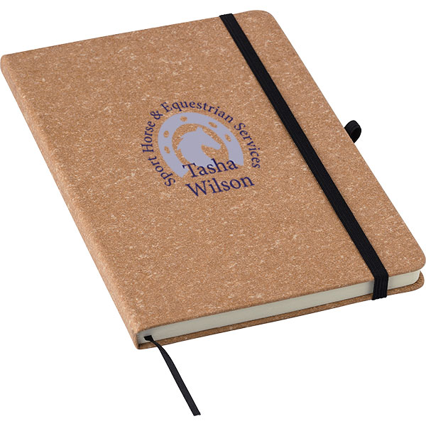 P146 Plato Recycled Leather A5 Notebook - 1 Colour