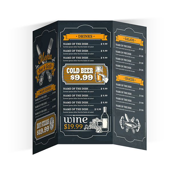 M112 A3 Menu Place Setting