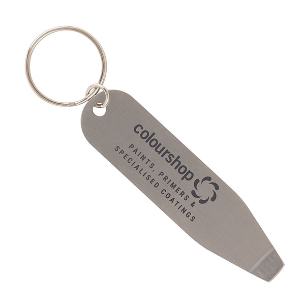 P036 Tin Opener Key Ring - Engraved