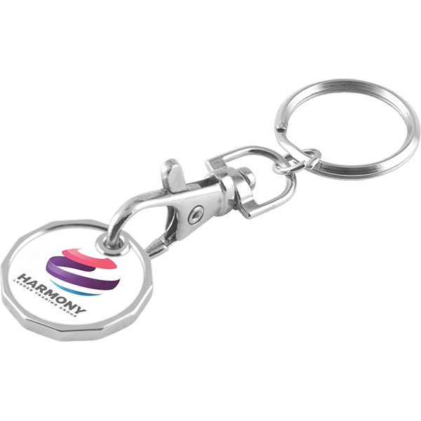 P034 Express Printed Trolley Token Key Ring