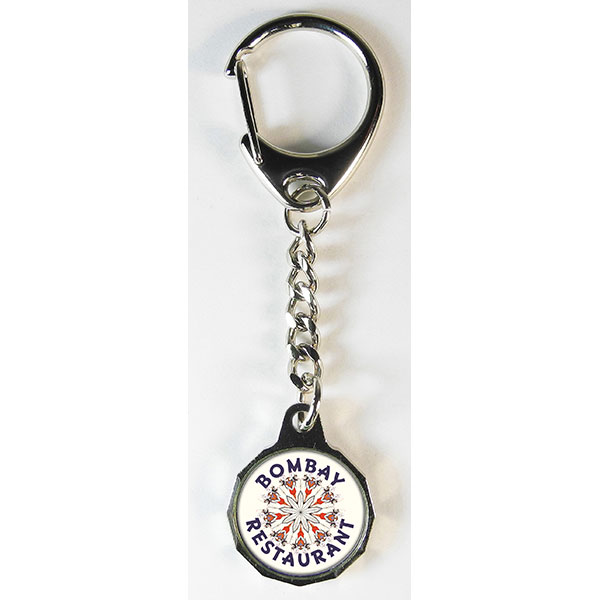 P034 Trolley Token Key Ring With Chain
