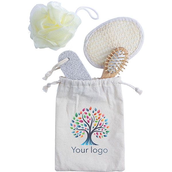 P031 Bathing Set in Cotton Bag - Full Colour