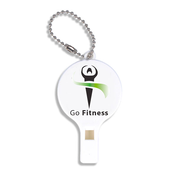 P036 Plastic Whistle Key Ring