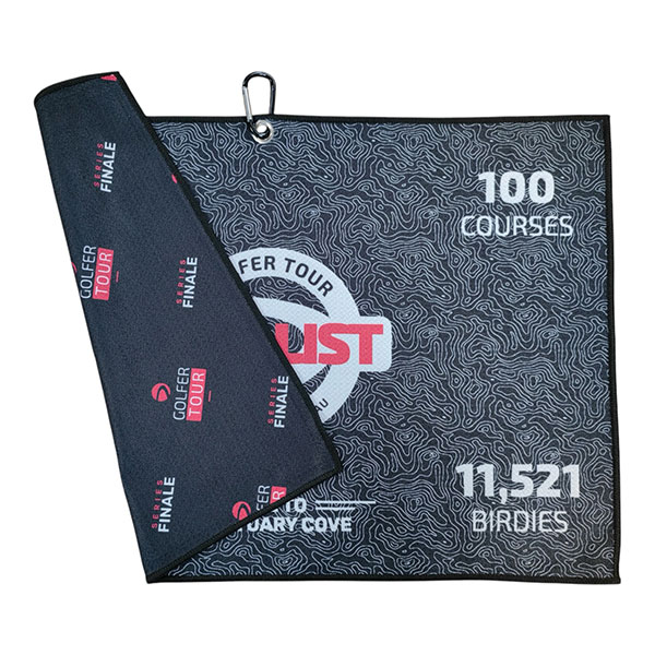 P051 Waffle Tri-Fold Golf Towel