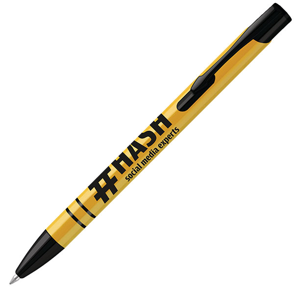 P129 Electra Noir Recycled Ballpen - Engraved