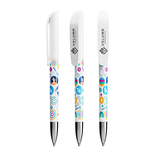 P122 BIC Super Clip Advance Twist Ballpen - Full Colour