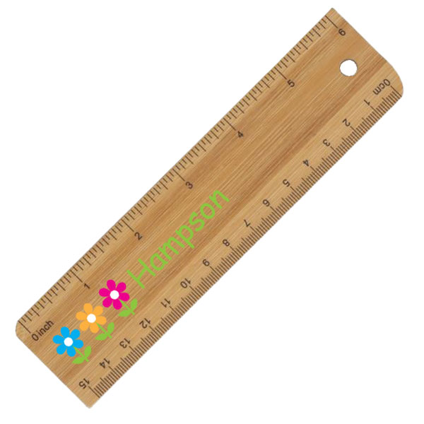 P137 Bamboo Ruler 15cm - 1 Colour