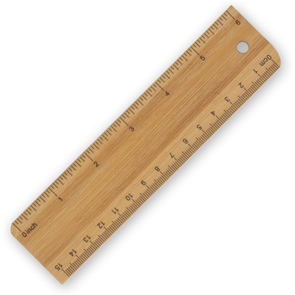 P137 Bamboo Ruler 15cm - Full Colour