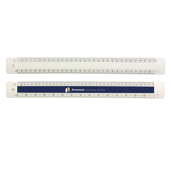 P137 15cm Recycled Architect's Scale Rule - Full Colour